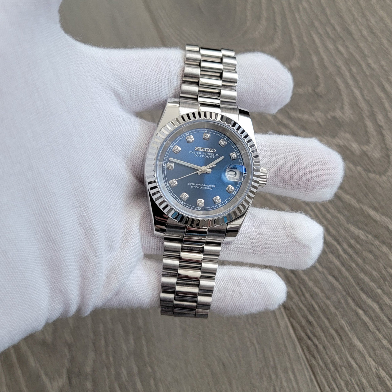 President Blue Diamond Dial