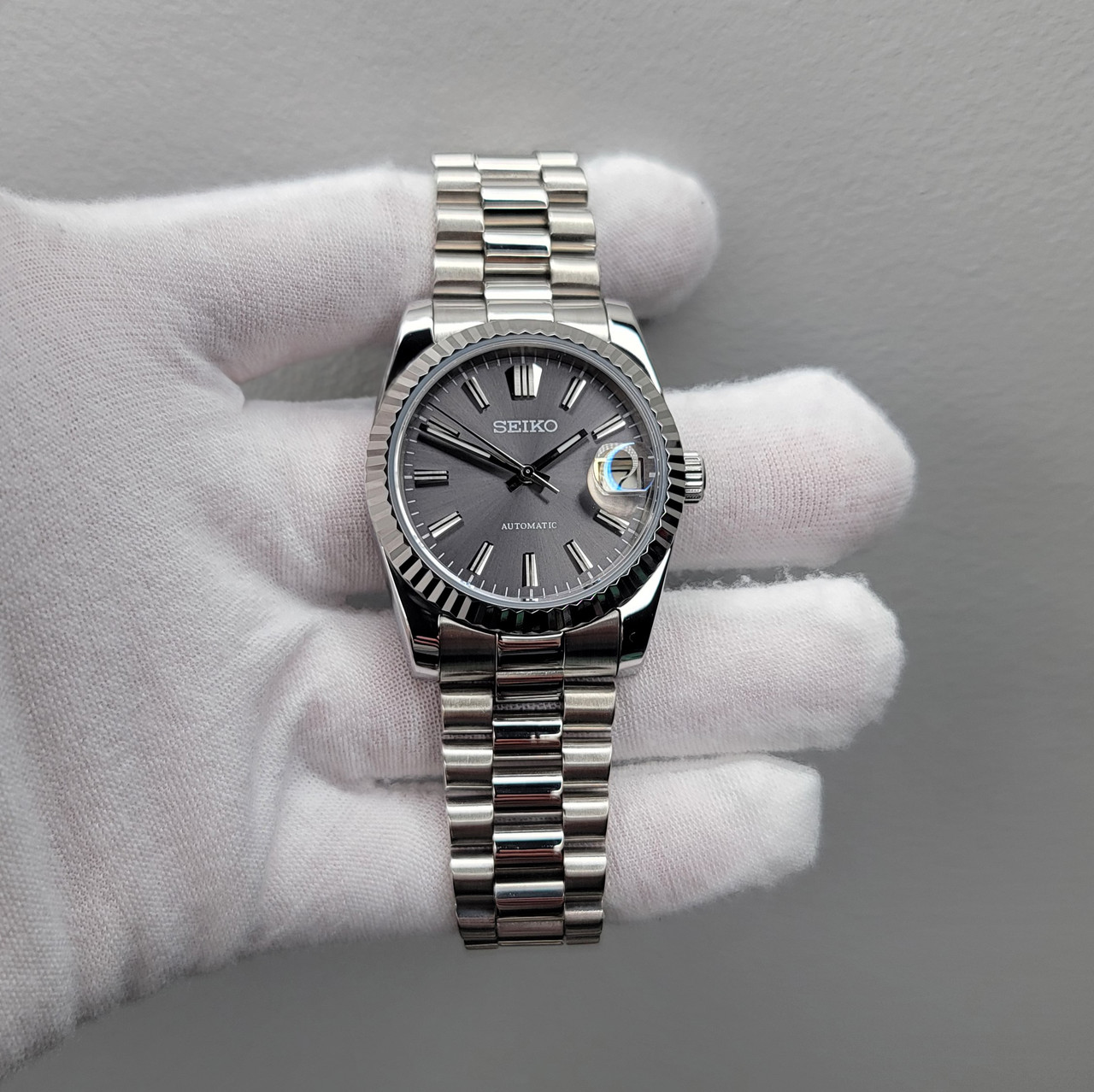 President Date Sunburst Slate Mod