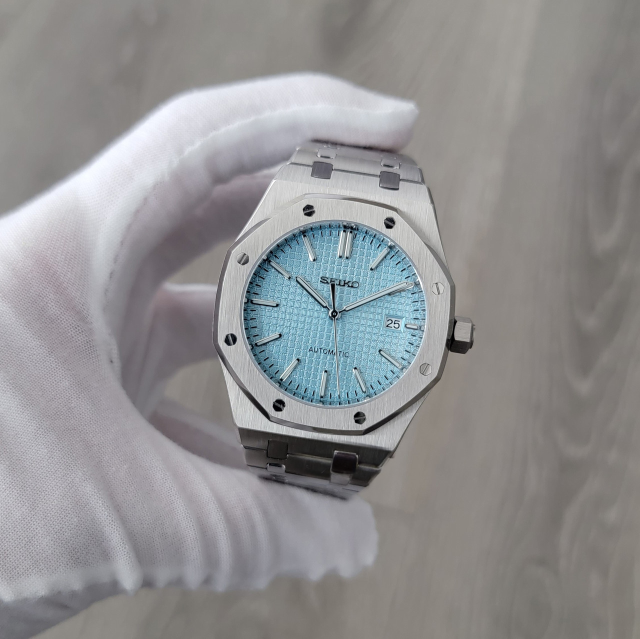 Ice Blue Waffle Dial