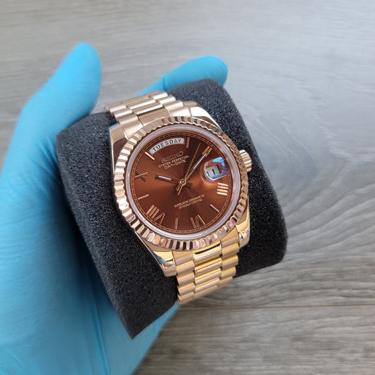 Chocolate Roman Daydate Dial