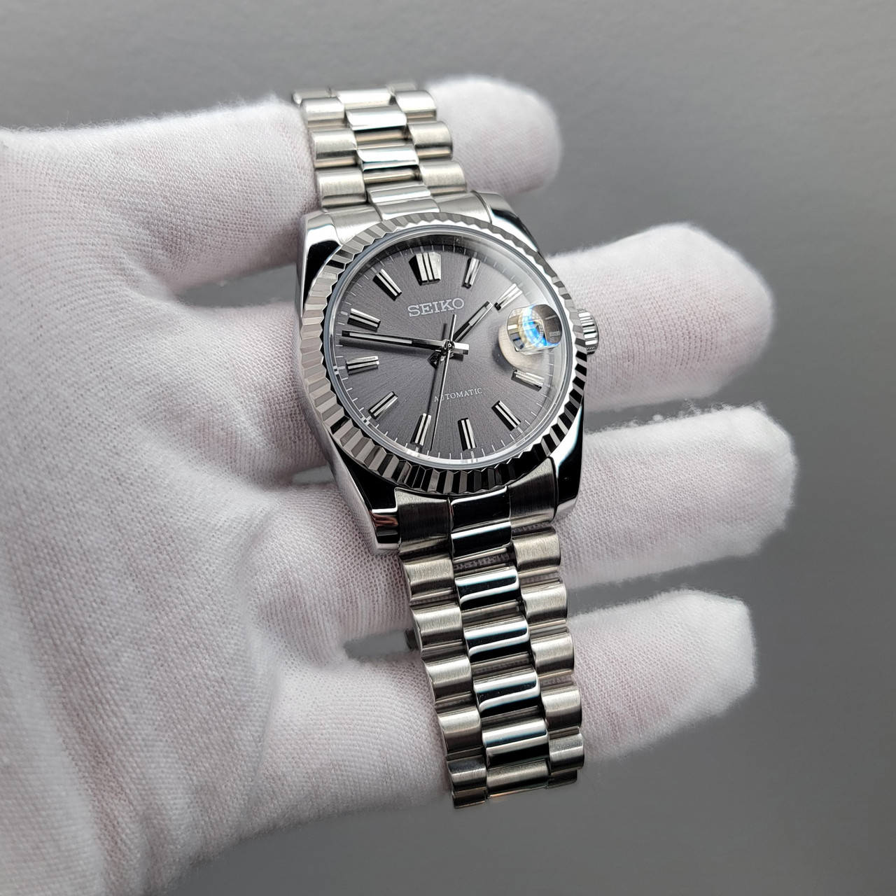 President Date Sunburst Slate Mod