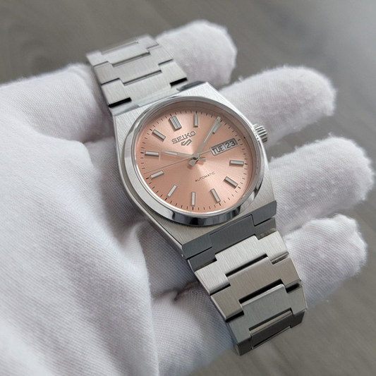 PRX Sunburst Rosé Dial