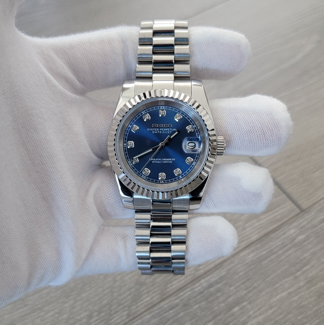 President Blue Diamond Dial