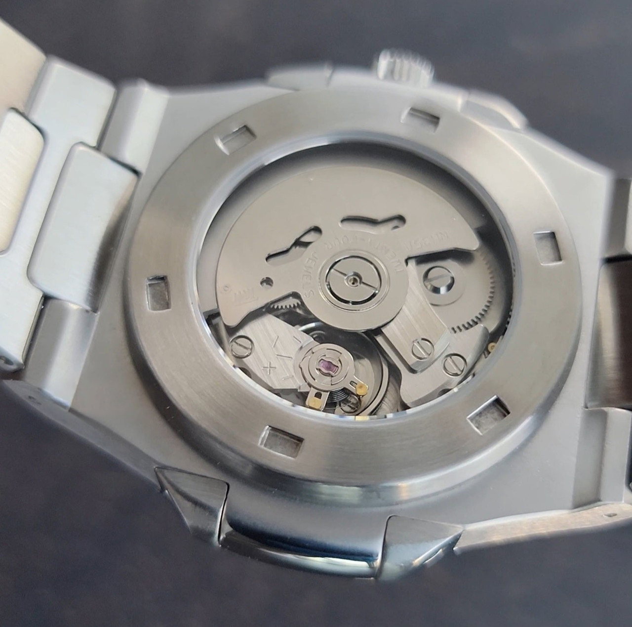 Nautilus White Embossed Dial