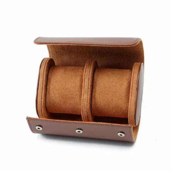Watch Leather Case - 2 Piece (Brown)