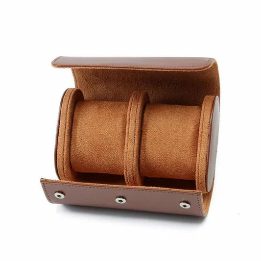 Watch Leather Case - 2 Piece (Brown)