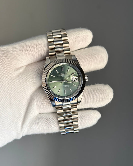 President Date Sunburst Emerald Green Mod