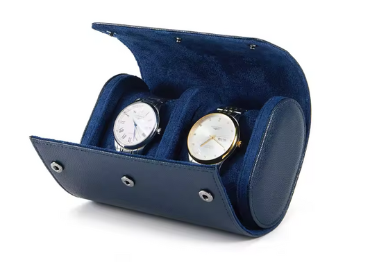 Watch Leather Case - 2 Piece (Blue)