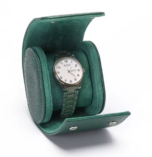 Watch Leather Case - 1 Piece (Green)