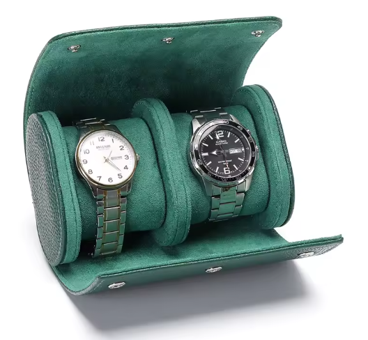 Watch Leather Case - 2 Piece (Green)