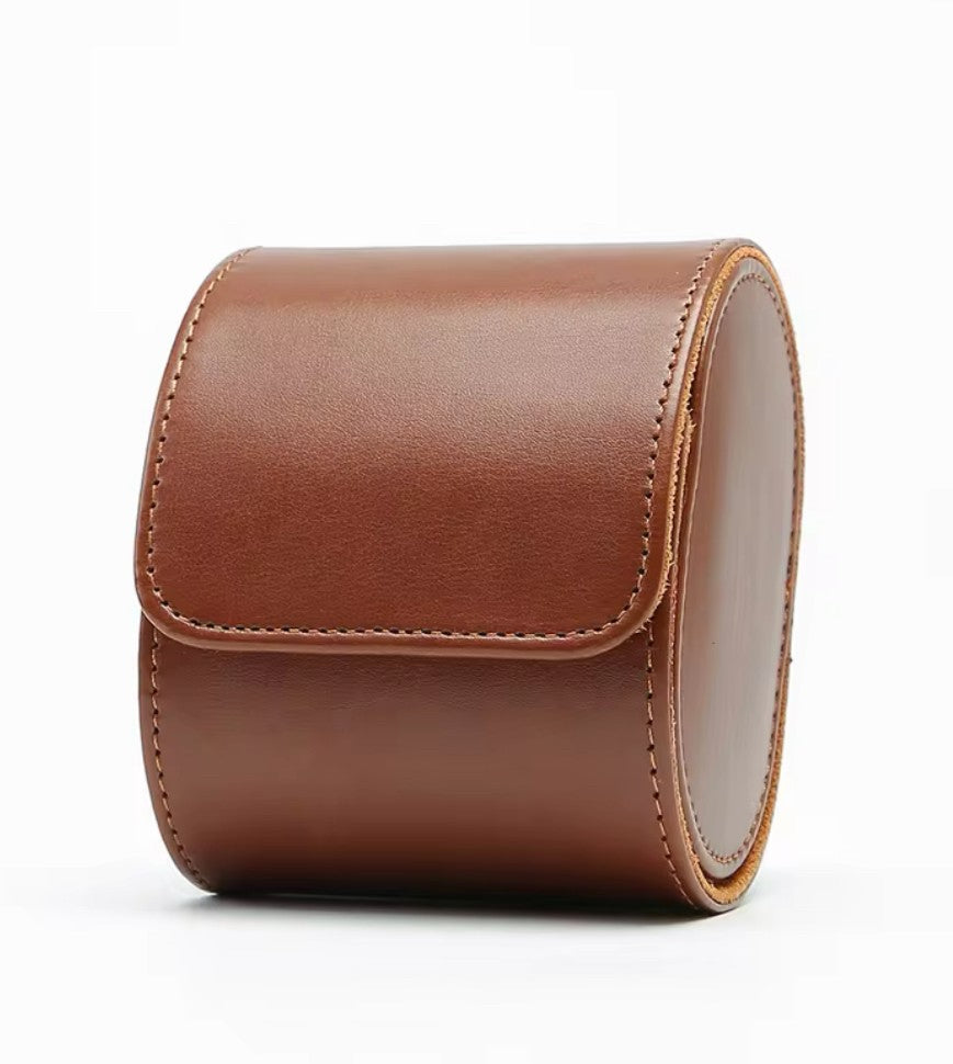 Watch Leather Case - 1 Piece (Brown)