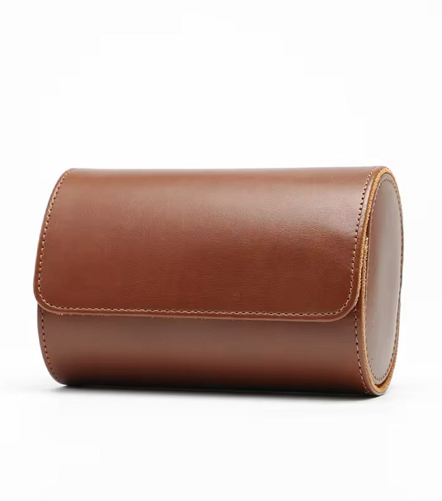 Watch Leather Case - 2 Piece (Brown)