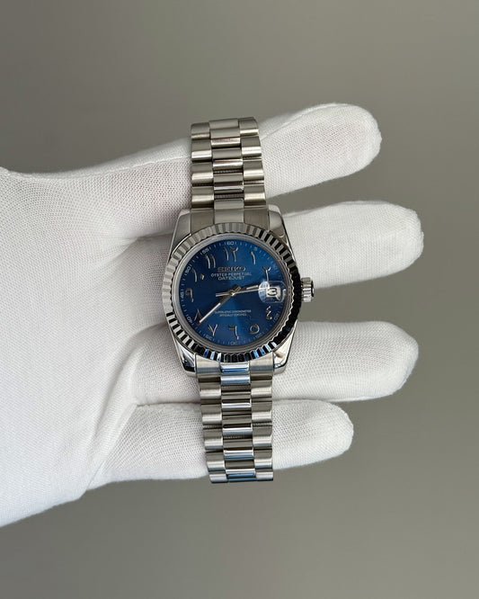 Sunburst Deep Blue Arabic Dial
