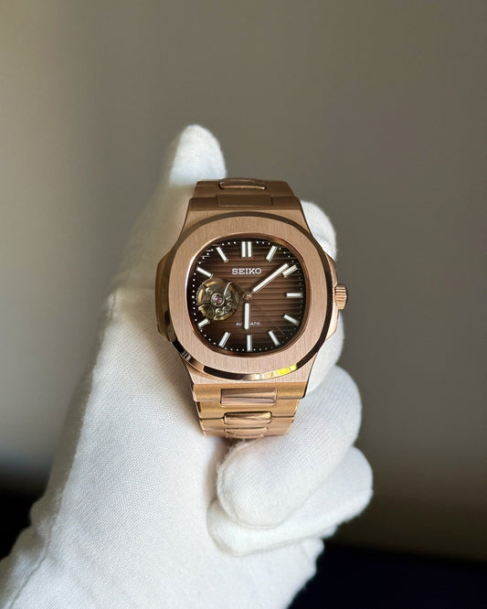 Nautilus "Open Heart" Chocolate Dial