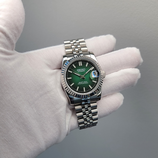 Sunburst Green Vignette Dial