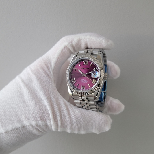 Sunburst Grape Roman Dial