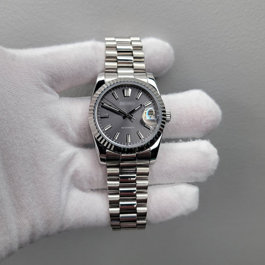 President Date Sunburst Slate Mod