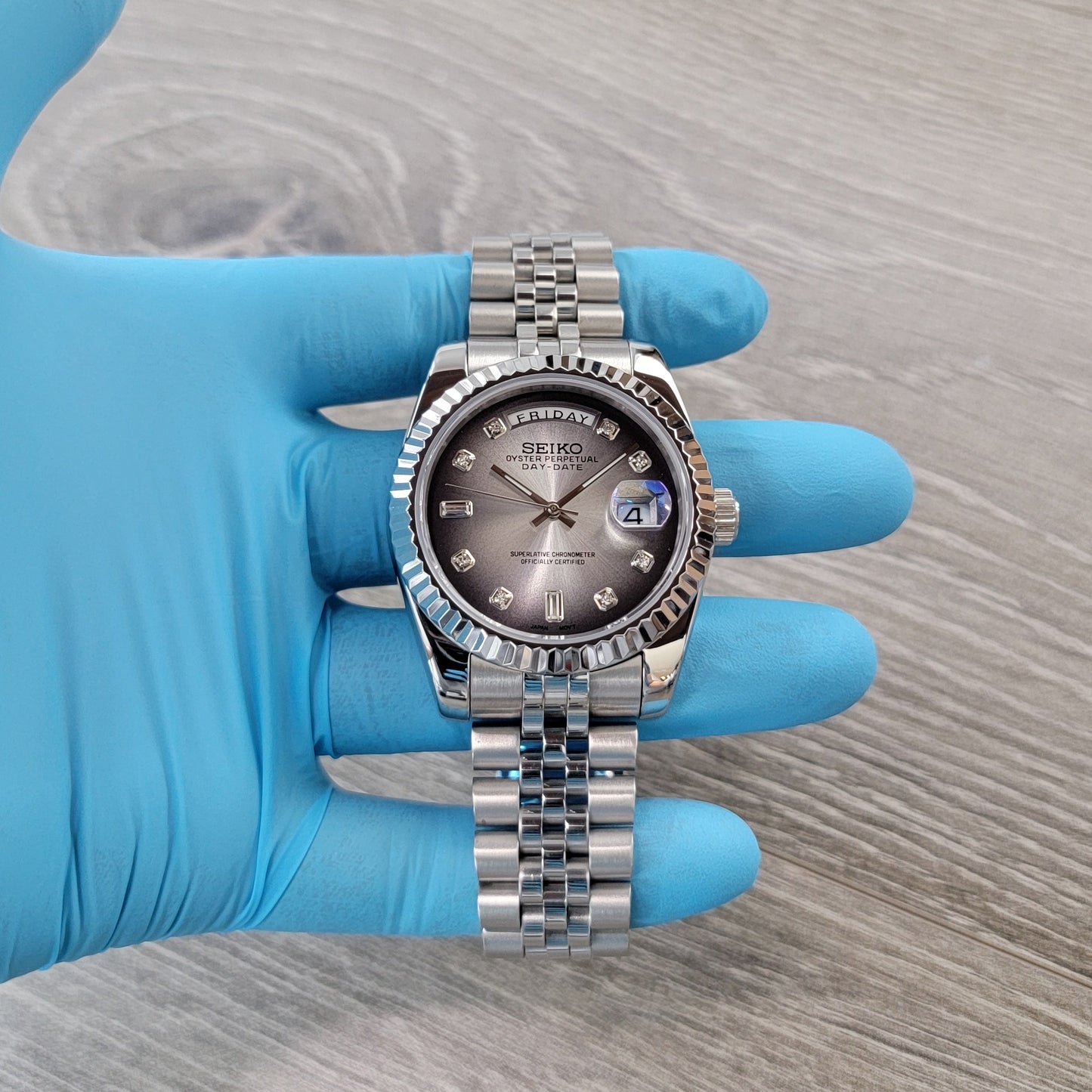 Fume Diamond Daydate Dial