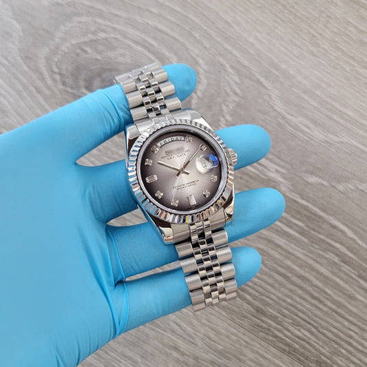 Fume Diamond Daydate Dial