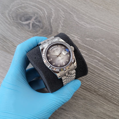 Fume Diamond Daydate Dial