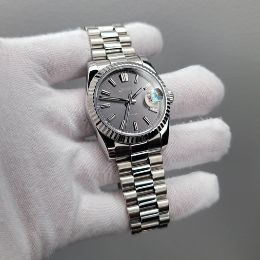 President Date Sunburst Slate Mod