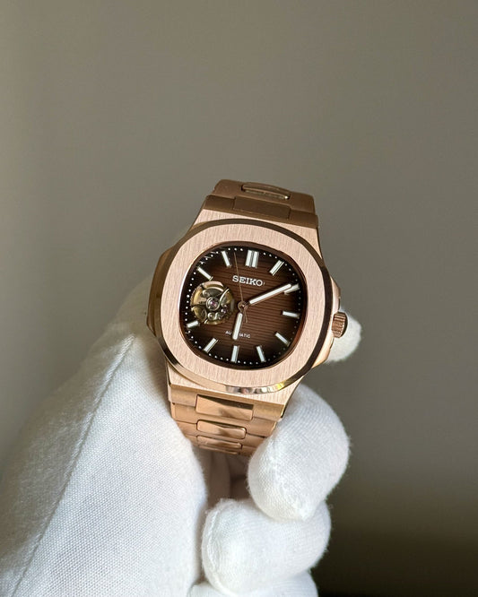 Nautilus "Open Heart" Chocolate Dial