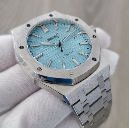 Ice Blue Waffle Dial
