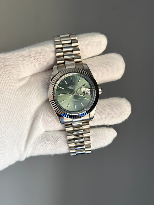 President Date Sunburst Emerald Green Mod