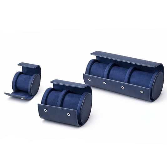 Travel Blue Leather Case