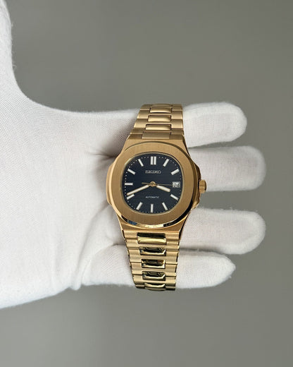 Nautilus YG Black Embossed Dial