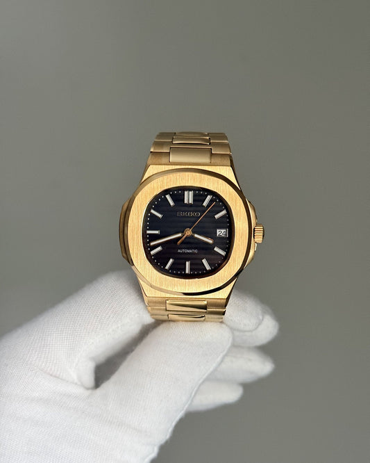 Nautilus YG Black Embossed Dial