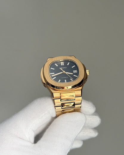 Nautilus YG Black Embossed Dial