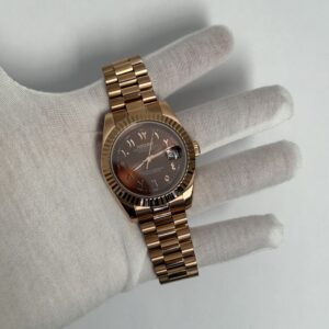 Sunburst Chocolate Arabic Dial