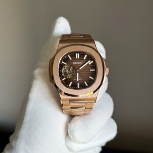 Nautilus "Open Heart" Chocolate Dial