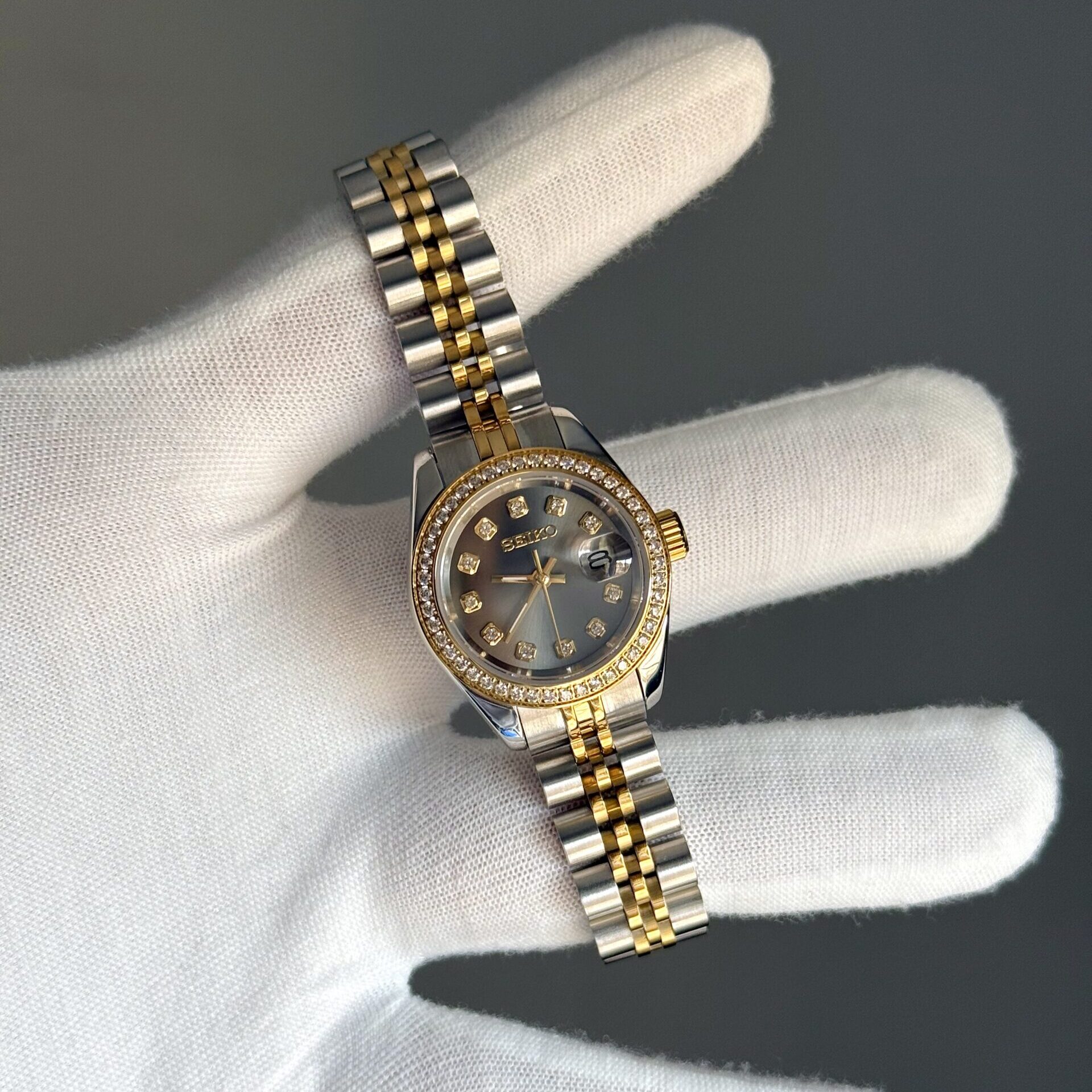 Women’s Two Tone YG Slate Diamond Dial